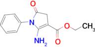 Ethyl 2-amino-4,5-dihydro-5-oxo-1-phenyl-1H-pyrrole-3-carboxylate