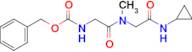 Benzyl n-({[(cyclopropylcarbamoyl)methyl](methyl)carbamoyl}methyl)carbamate