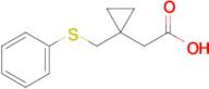 2-{1-[(phenylsulfanyl)methyl]cyclopropyl}acetic acid