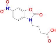 4-(6-Nitro-2-oxo-2,3-dihydro-1,3-benzoxazol-3-yl)butanoic acid