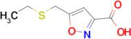 5-[(ethylsulfanyl)methyl]-1,2-oxazole-3-carboxylic acid