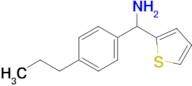 (4-Propylphenyl)(thiophen-2-yl)methanamine