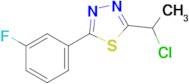 2-(1-Chloroethyl)-5-(3-fluorophenyl)-1,3,4-thiadiazole