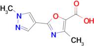 4-Methyl-2-(1-methyl-1h-pyrazol-4-yl)-1,3-oxazole-5-carboxylic acid