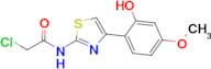 2-Chloro-n-[4-(2-hydroxy-4-methoxyphenyl)-1,3-thiazol-2-yl]acetamide