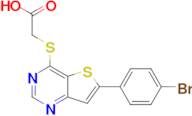 2-((6-(4-Bromophenyl)thieno[3,2-d]pyrimidin-4-yl)thio)acetic acid