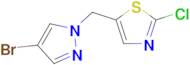 5-[(4-bromo-1h-pyrazol-1-yl)methyl]-2-chloro-1,3-thiazole
