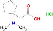 2-[1-(dimethylamino)cyclopentyl]acetic acid hydrochloride