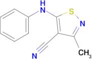 3-Methyl-5-(phenylamino)-1,2-thiazole-4-carbonitrile
