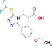 3-{3-[(difluoromethyl)sulfanyl]-5-(4-ethoxyphenyl)-4h-1,2,4-triazol-4-yl}propanoic acid