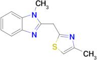 1-Methyl-2-[(4-methyl-1,3-thiazol-2-yl)methyl]-1h-1,3-benzodiazole