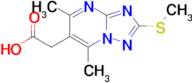 2-[5,7-dimethyl-2-(methylsulfanyl)-[1,2,4]triazolo[1,5-a]pyrimidin-6-yl]acetic acid