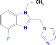 1-Ethyl-4-fluoro-2-(1h-imidazol-1-ylmethyl)-1h-1,3-benzodiazole