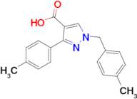 3-(4-Methylphenyl)-1-[(4-methylphenyl)methyl]-1h-pyrazole-4-carboxylic acid