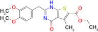 ethyl 2-[(3,4-dimethoxyphenyl)methyl]-5-methyl-4-oxo-1H,4H-thieno[2,3-d]pyrimidine-6-carboxylate