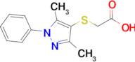 2-[(3,5-dimethyl-1-phenyl-1h-pyrazol-4-yl)sulfanyl]acetic acid