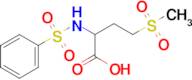 2-Benzenesulfonamido-4-methanesulfonylbutanoic acid