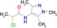 2-Chloro-n-(trimethyl-1h-pyrazol-4-yl)propanamide