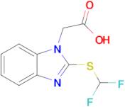 2-{2-[(difluoromethyl)sulfanyl]-1h-1,3-benzodiazol-1-yl}acetic acid