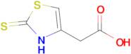 2-(2-sulfanylidene-2,3-dihydro-1,3-thiazol-4-yl)acetic acid