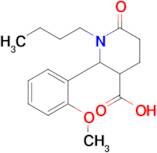 1-Butyl-2-(2-methoxyphenyl)-6-oxopiperidine-3-carboxylic acid