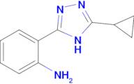 2-(5-cyclopropyl-4H-1,2,4-triazol-3-yl)aniline