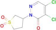 3-(4,5-Dichloro-6-oxo-1,6-dihydropyridazin-1-yl)-1lambda6-thiolane-1,1-dione