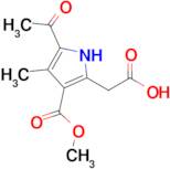 2-[5-acetyl-3-(methoxycarbonyl)-4-methyl-1h-pyrrol-2-yl]acetic acid