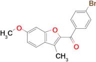 (4-bromophenyl)(6-methoxy-3-methyl-1-benZofuran-2-yl)methanone