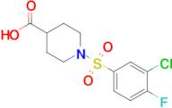 1-(3-Chloro-4-fluorobenzenesulfonyl)piperidine-4-carboxylic acid