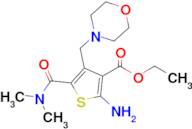 Ethyl 2-amino-5-(dimethylcarbamoyl)-4-(morpholin-4-ylmethyl)thiophene-3-carboxylate