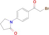 1-[4-(2-bromoacetyl)phenyl]pyrrolidin-2-one