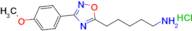 5-[3-(4-methoxyphenyl)-1,2,4-oxadiazol-5-yl]pentan-1-amine hydrochloride
