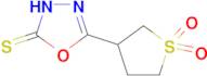3-(5-sulfanylidene-4,5-dihydro-1,3,4-oxadiazol-2-yl)-1λ⁶-thiolane-1,1-dione