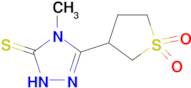 3-(4-methyl-5-sulfanylidene-4,5-dihydro-1H-1,2,4-triazol-3-yl)-1λ⁶-thiolane-1,1-dione