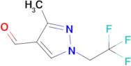 3-Methyl-1-(2,2,2-trifluoroethyl)-1h-pyrazole-4-carbaldehyde