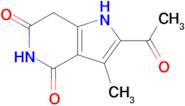 2-Acetyl-3-methyl-1h,4h,5h,6h,7h-pyrrolo[3,2-c]pyridine-4,6-dione