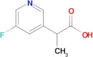 2-(5-Fluoropyridin-3-yl)propanoic acid