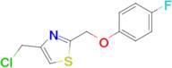 4-(Chloromethyl)-2-(4-fluorophenoxymethyl)-1,3-thiazole