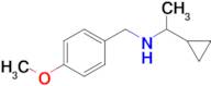 (1-Cyclopropylethyl)[(4-methoxyphenyl)methyl]amine