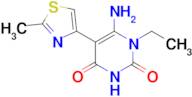 6-Amino-1-ethyl-5-(2-methyl-1,3-thiazol-4-yl)-1,2,3,4-tetrahydropyrimidine-2,4-dione