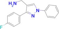 [3-(4-fluorophenyl)-1-phenyl-1h-pyrazol-4-yl]methanamine