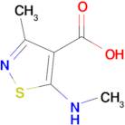 3-Methyl-5-(methylamino)-1,2-thiazole-4-carboxylic acid