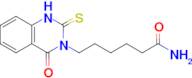 6-(4-oxo-2-sulfanylidene-1,2,3,4-tetrahydroquinazolin-3-yl)hexanamide