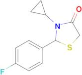 3-Cyclopropyl-2-(4-fluorophenyl)-1,3-thiazolidin-4-one