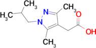 2-[3,5-dimethyl-1-(2-methylpropyl)-1h-pyrazol-4-yl]acetic acid