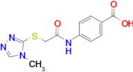 4-{2-[(4-methyl-4h-1,2,4-triazol-3-yl)sulfanyl]acetamido}benzoic acid