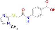 4-{2-[(1-methyl-1h-imidazol-2-yl)sulfanyl]acetamido}benzoic acid