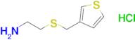 2-[(thiophen-3-ylmethyl)sulfanyl]ethan-1-amine hydrochloride