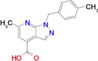 6-Methyl-1-[(4-methylphenyl)methyl]-1h-pyrazolo[3,4-b]pyridine-4-carboxylic acid